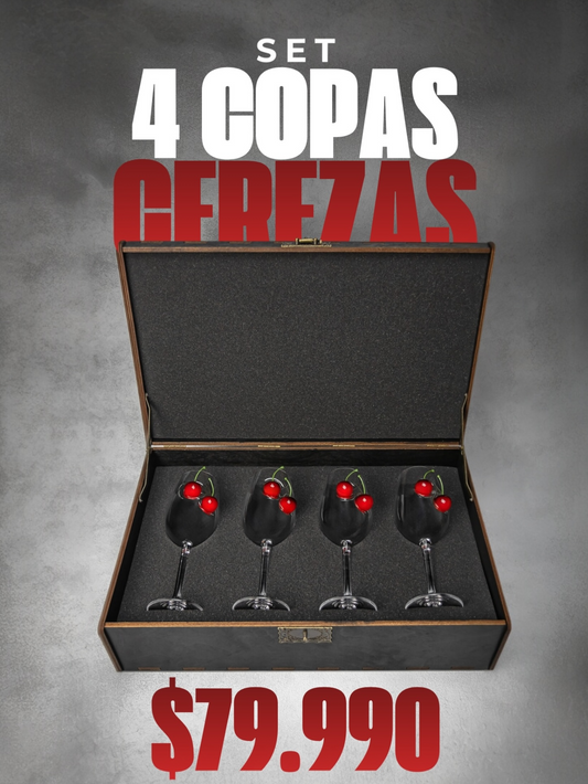 SET X4 COPAS CEREZA 🍒