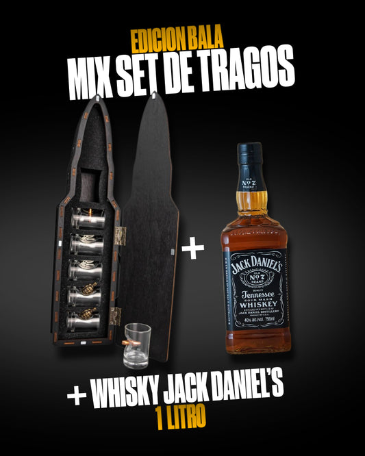 SET DE TRAGOS EDICIÓN BALA + 🥃